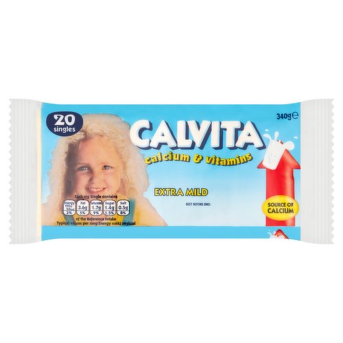 Calvita Extra Mild 20 Singles 340g