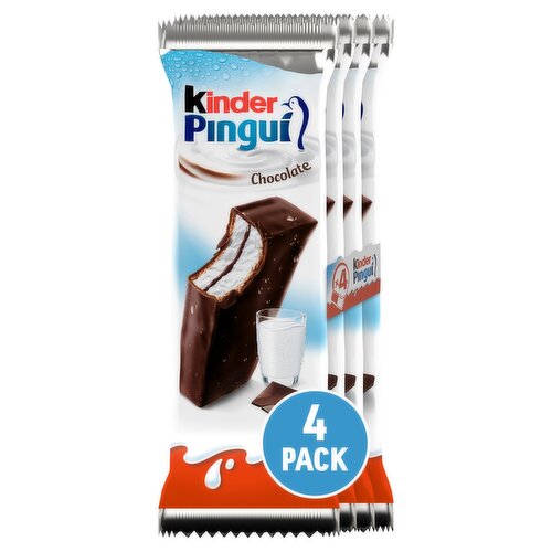 Kinder Pingui Milk and Chocolate Chilled Treat Multipack 4 x 30g (120g)