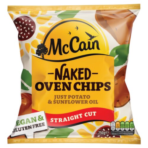 McCain Naked Oven Chips Straight 750g