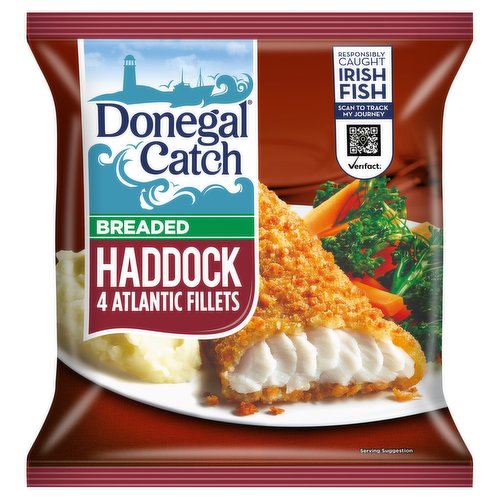 Donegal Catch 4 Breaded Haddock Atlantic Fillets 400g