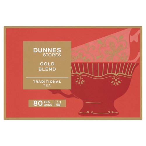 Dunnes Stores Gold Blend Traditional Tea 80 Tea Bags 250g