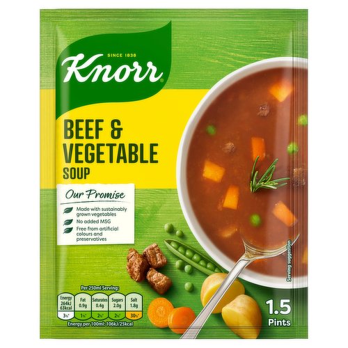 Knorr Beef & Vegetable Soup 1.5 Pints/60g