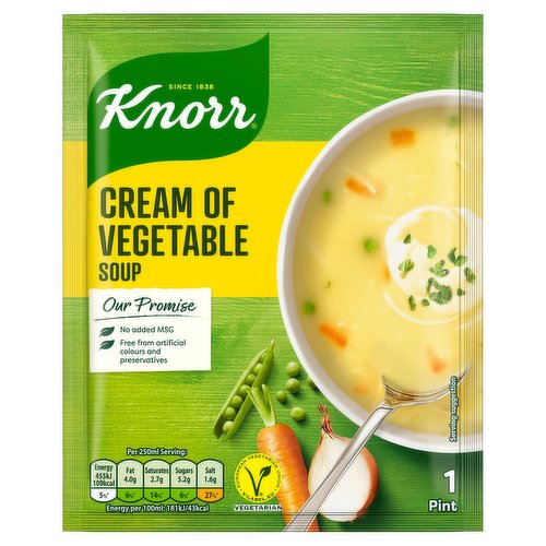 Knorr Cream of Vegetable Soup 1 Pint/44g