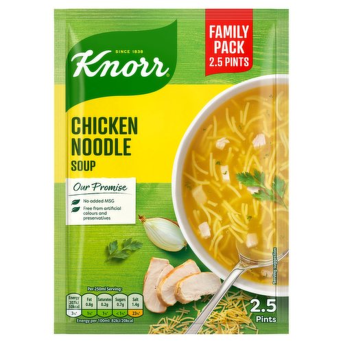 Knorr Chicken Noodle Soup Family Pack 2.5 Pints/85g