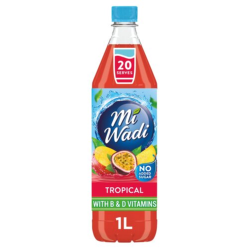 MiWadi No Added Sugar Tropical 1L