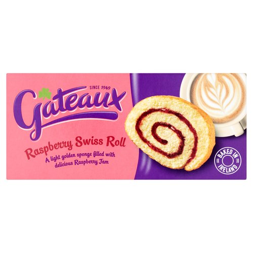 Gateaux Raspberry Swiss Roll 185g