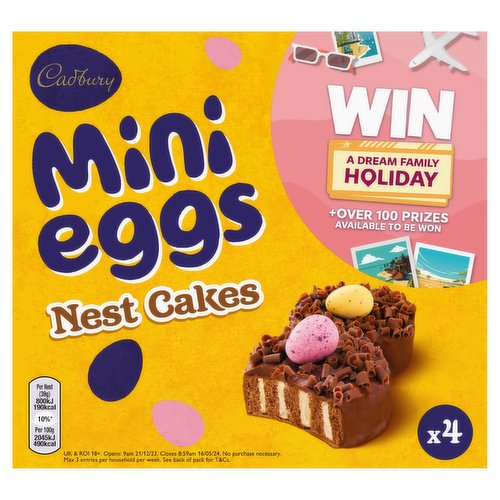 Cadbury 4 Mini Eggs Nest Cakes