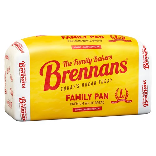 Brennans Family Pan Premium White Bread 800g