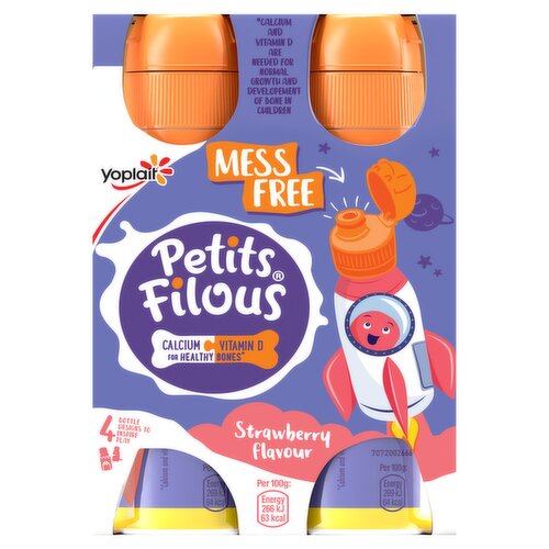 Petits Filous Kids Strawberry Yoghurt Drink 4 x 100g