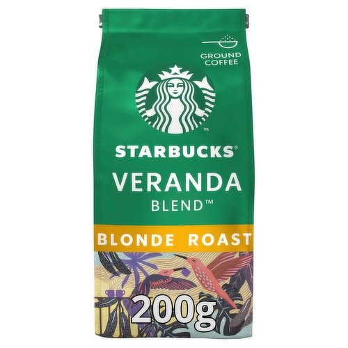 Starbucks Veranda Blend Blonde Roast Ground Coffee, Bag 200g