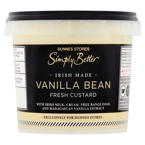 Dunnes Stores Simply Better Vanilla Bean Fresh Custard 330g