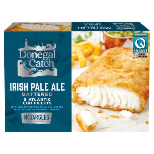 Donegal Catch 2 Irish Pale Ale Battered Atlantic Cod Fillets 250g