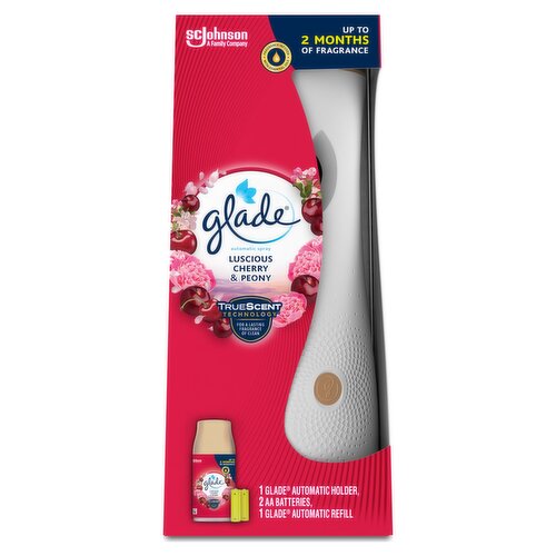 Glade Automatic Spray Holder & Refill Luscious Cherry & Peony Air Freshener 269ml