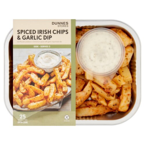 Dunnes Stores Spiced Chips with Garlic Dip 450g