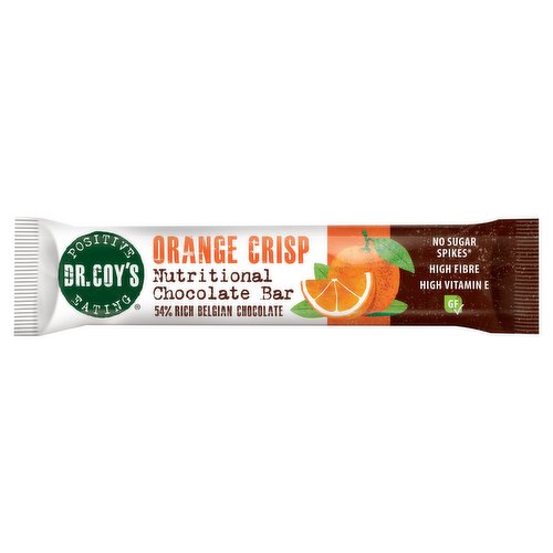 Dr. Coy's Orange Crisp Nutritional Chocolate Bar 35g