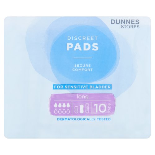 Dunnes Stores Discreet Pads Long 10 Pads - Dunnes Stores