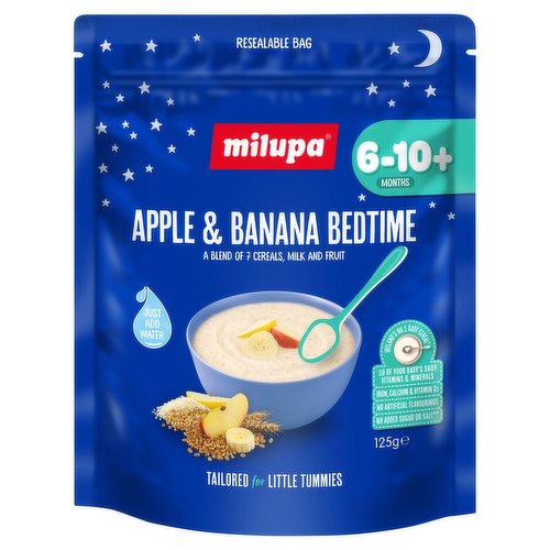 Milupa Apple & Banana Bedtime 6-10+ Months 125g