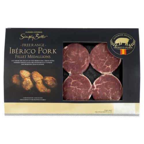 Dunnes Stores Simply Better Free Range Ibérico Pork Fillet Medallions 200g