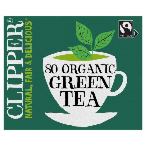 Clipper Organic Pure Green Tea 80 Unbleached Bags 160g