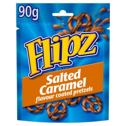 Flipz Salted Caramel Flavour Coated Pretzel 90g