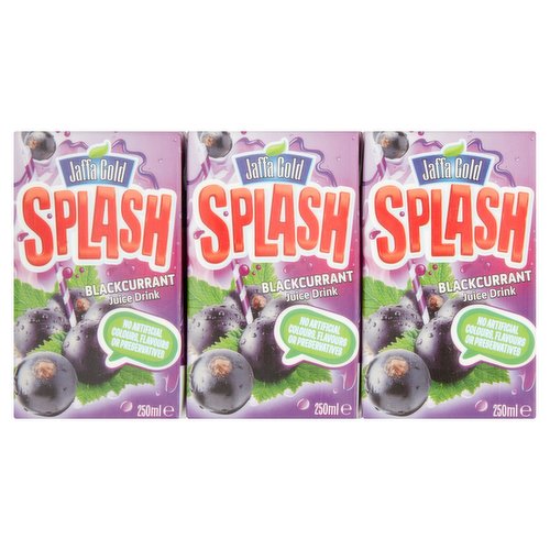 Jaffa Gold Splash Blackcurrant Juice Drink 6 x 250ml