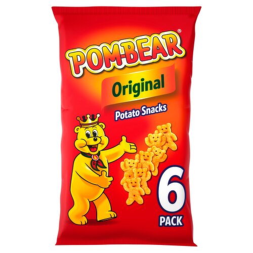 Pom-Bear Original Multipack Crisps 6 Pack