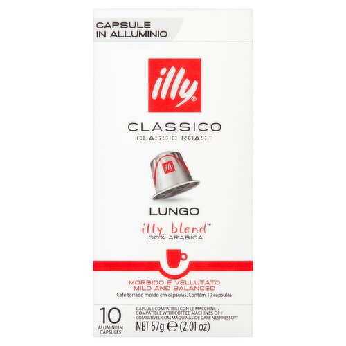 Illy Capsule Compatibili Nespresso Lungo 10 Pz