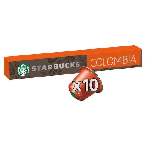 10 Capsules Colombia Single Origine Coffee Starbucks by Nespresso 57g