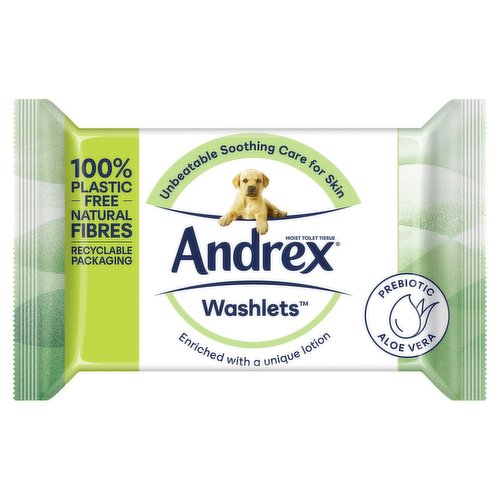 Andrex Ultra Care Flushable Toilet Wipes Single Pack