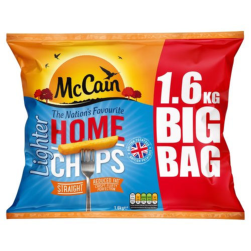 McCain Home Chips Straight Lighter Big Bag 1.6kg