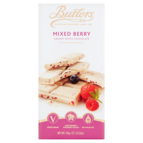 Butlers Mixed Berry Creamy White Chocolate 100g