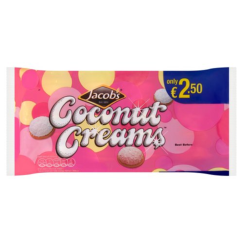 Jacob's Coconut Creams PMP €2.50 200g