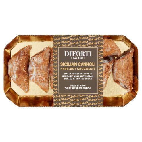 Sheridans Cheesemongers Diforti Sicilian Cannoli Hazelnut Chocolate 150g