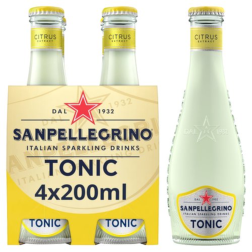 San Pellegrino Citrus Tonic Water Glass 4x200ml