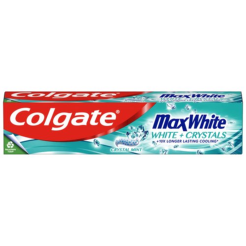 Colgate Max White Crystal Whitening Toothpaste 125ml