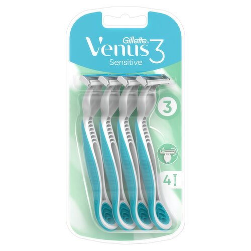 Venus3 Sensitive Disposable Razors x4