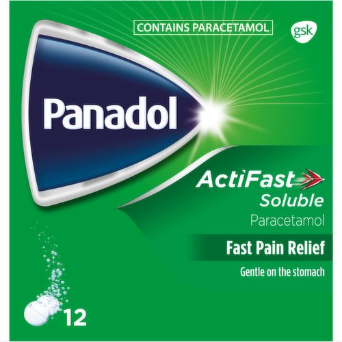 Panadol ActiFast 500mg Soluble Tablets 12