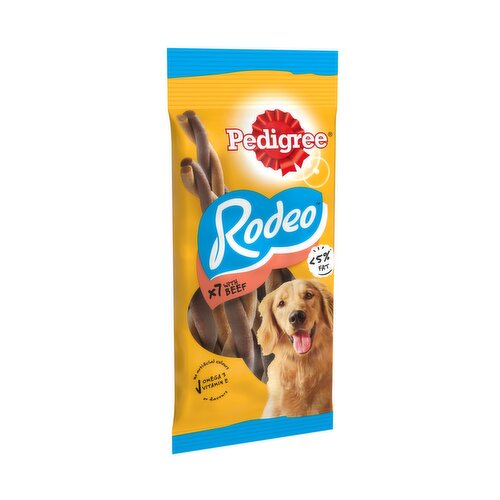 Pedigree Rodeo Adult Dog Treats Beef 7 Sticks 123g