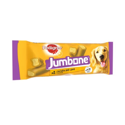 Pedigree Jumbone Adult Medium Dog Treat Chicken & Lamb 2 Chews 180g