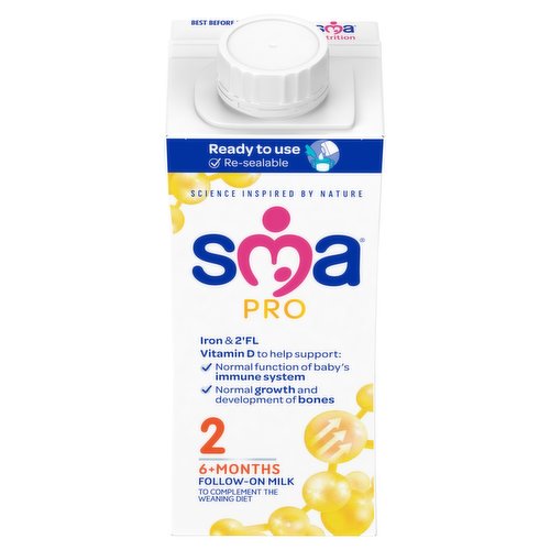 SMA® PRO Follow-on Baby Milk 6 mth+ Ready-to-use formula milk 200 ml