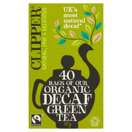 Clipper 40 Organic Decaf Green Tea 80g