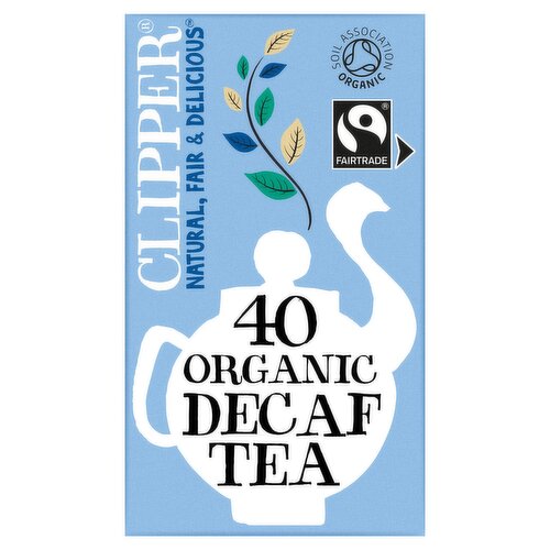 Clipper Fairtrade Organic Decaf 40 Teabags 116g