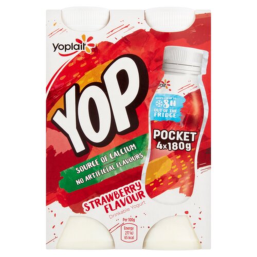 Yop Strawberry Yoghurt Drink 4 x 180g