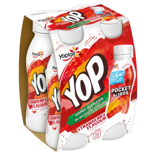 Yop Strawberry Yoghurt Drink 4 x 180g - Dunnes Stores