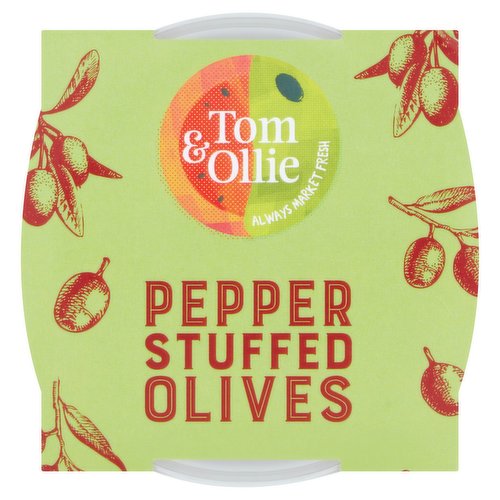 Sheridans Cheesemongers Tom & Ollie Pepper Stuffed Olives 150g