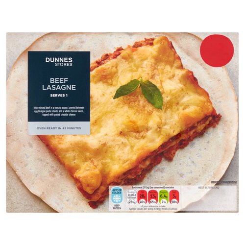 Dunnes Stores Beef Lasagne 400g