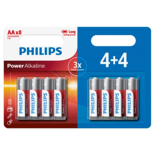 Philips Power Alkaline LR6 Mignon AA x 8