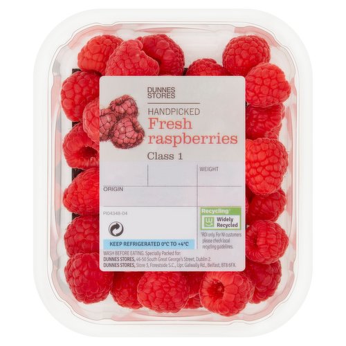 Dunnes Stores Handpicked Fresh Raspberries 125g