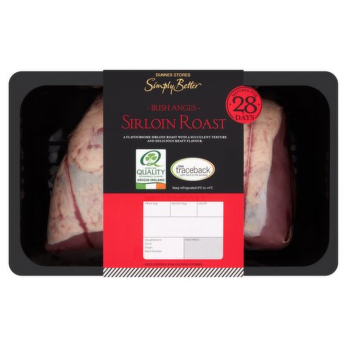 Dunnes Stores Simply Better Irish Angus Sirloin Roast  950g - 1.5kg