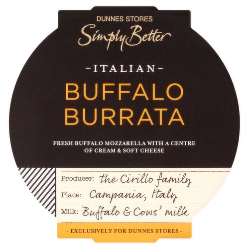 Buffalo Stores Dunnes Better - Simply Dunnes Stores Burrata Italian 250g